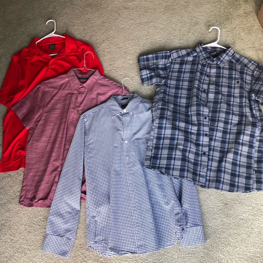 Men’s dress shirts- size MD, varied brands